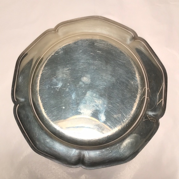 Small Rogers Silverplate Plate Tray Decor Formal Saucer 4x - Picture 1 of 4